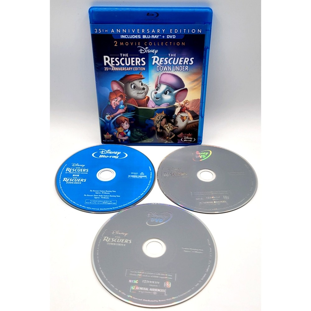 The Rescuers: The Rescuers/ The Rescuers Down Under 35th Anniversary BLU-RAY DVD